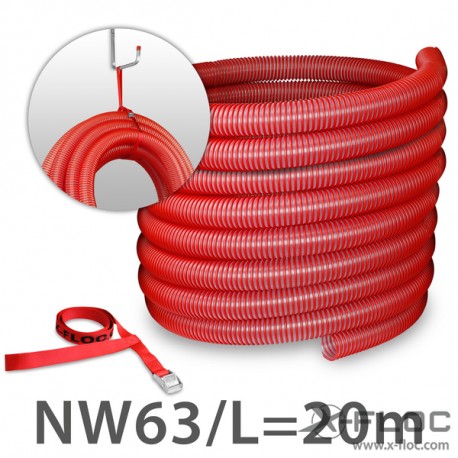 Einblasschlauch NW63 (2½''), L 20m