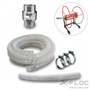 Hose reel: Accessory set NW75 (3'') for connection with insulation blowing machine