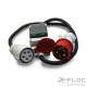 Netz-Adapter 400V/32A-400V/16A, mit Anschlussleitung 1,5m