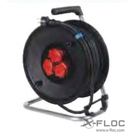 230V power adapter, 25m reel with 3x earthed socket.