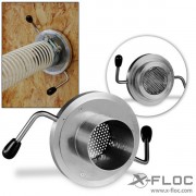 Ventilated Clamp NW75 / D106.5mm with flat perforated plate