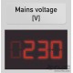 Mains voltage display