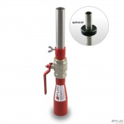 Injection nozzle NW50-29 AV-WE (with shut-off valve, interchangeable insert pipe NW29, straight outlet)