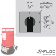 Zellofant M95-400V-7,0kW Zellofant optional add-on - all blowers adjustable - Var.3