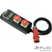 Mains adapter Distributor socket strip 400V / 32A - 2x400V / 16A