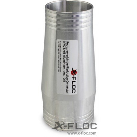 Reducer tube connector NW75-63 (3''-2½'') Aluminium