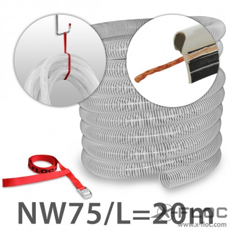 Conveying hose with 	flexible earthing lead NW63 (2 1/2''), L 20m