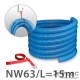 flexible injection hose NW63 (2½''), L 15m (blue)