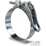 Hose clamp NW75 (3''), quick-connect clamp with hook