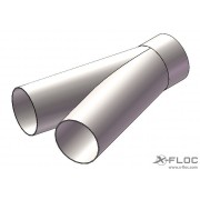 Y-piece NW90/90-90 (3½''/3½''-3½'') stainless steel
