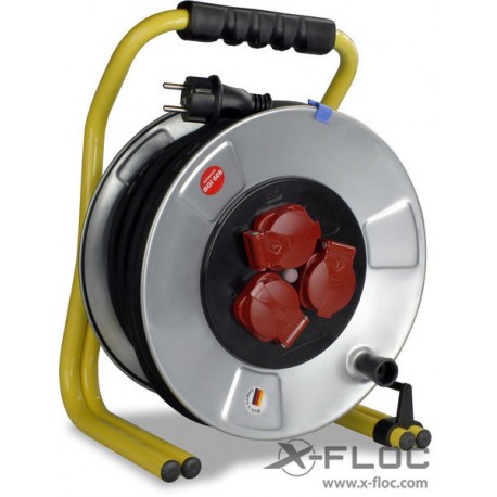 Netz-Adapter 230V, 25m Trommel mit 3xSchuko-Dose