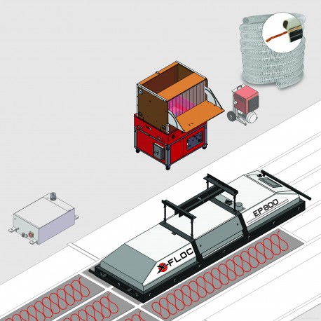 WB: System EM430 + EP800 for factory filling of wooden frame elements