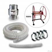 Hose reel: Accessory set NW90 (3½") for connection to the blowing machine