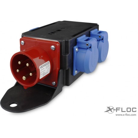 230V power adapter, 25m reel with 3x earthed socket.