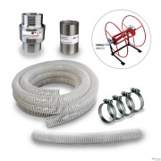 Hose reel: Accessory set NW75 (3'') for connection with insulation blowing machine