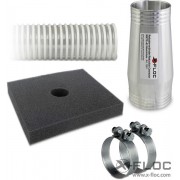 DD: Rotary nozzle 50-24mm / 45° outlet (increased wear-resistance)