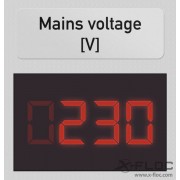Mains voltage display